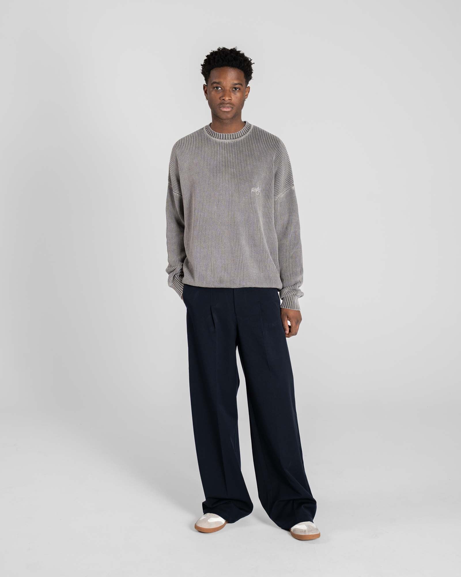 Knit Sweater Washed Grey